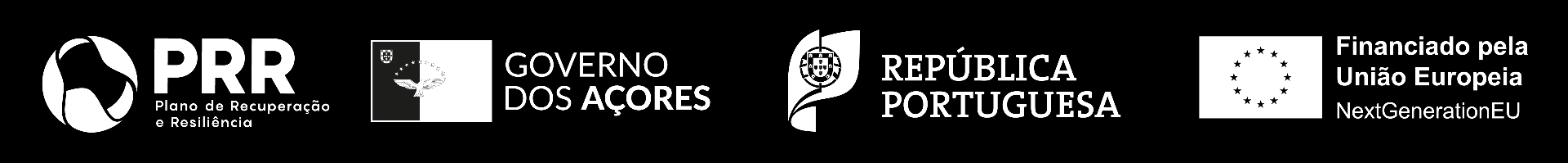 PRR · Governo dos Açores · República Portuguesa · Financiado pela União Europeia — NextGenerationEU